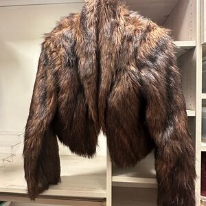 Faux Fur Brown Jacket